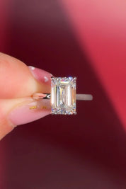 4.10ct D - VVS2 Emerald Lab Diamond Kayla - PBD Engagement Rings