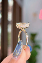 4.16ct E - VVS2 Emerald Lab Diamond Kayla - PBD Engagement Rings