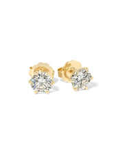 4.18ct D - VS1 Caraline Round Lab Diamond Studs - PBD Earrings