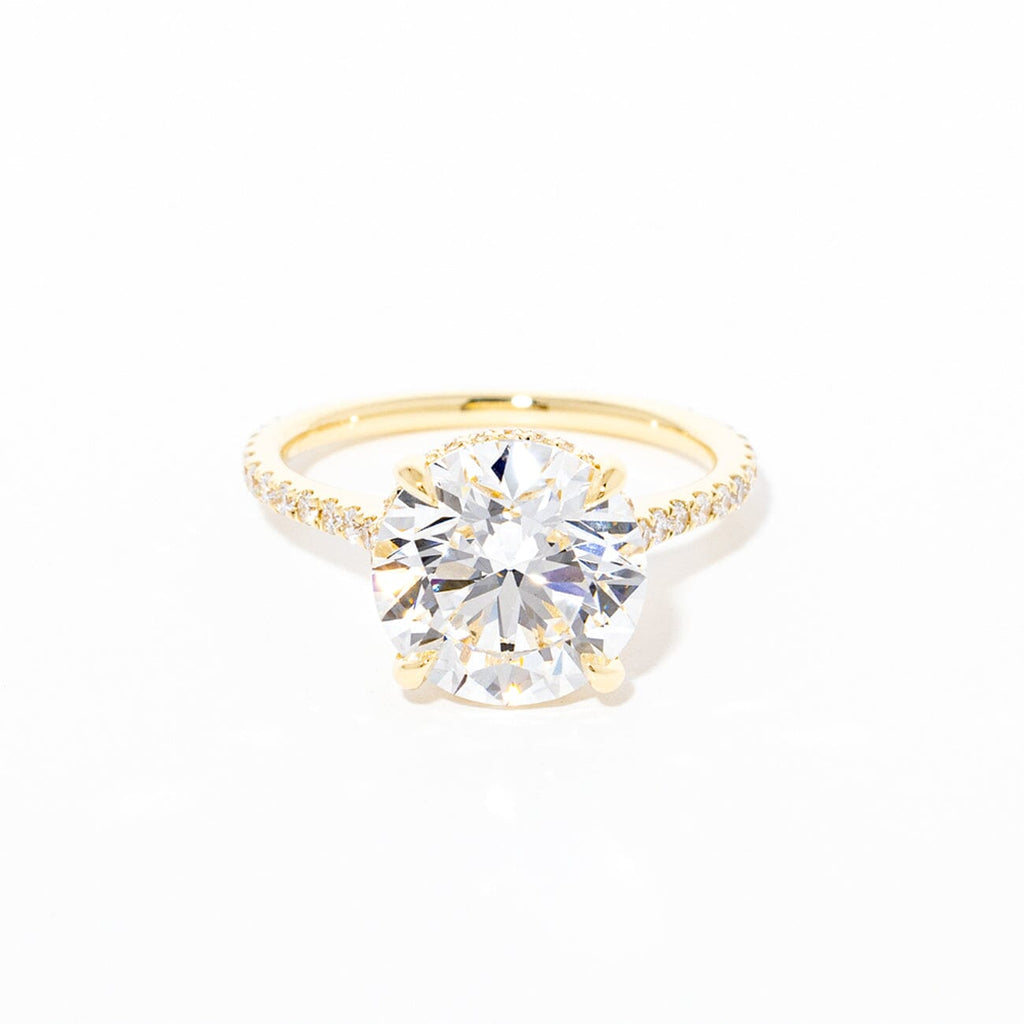 4.22ct E-VS1 Round Lab Diamond Jane Engagement Rings Princess Bride Diamonds 