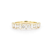 4.2mm Baguette & Round Floating Diamond Band - PBD Rings