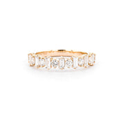 4.2mm Baguette & Round Floating Diamond Band - PBD Rings