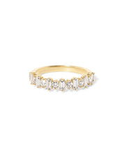 4.2mm Baguette & Round Floating Diamond Band - PBD Rings