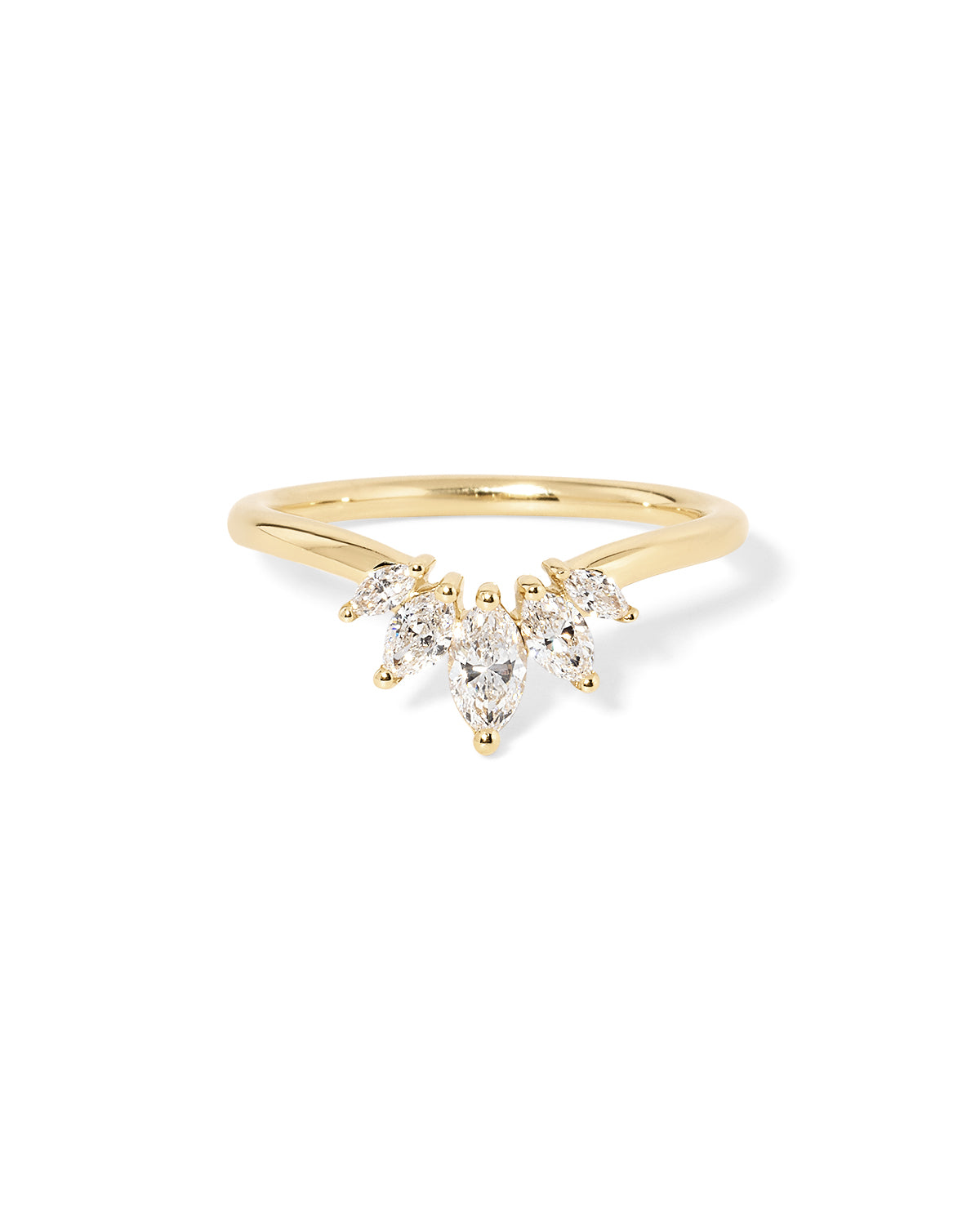 1.6mm Marquise Tiara Ring