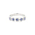 4.4mm Alexis 5-Stone Halo Sapphire Ring Rings Princess Bride Diamonds 