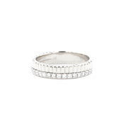 4.4mm Bandolier Double Band Rings Princess Bride Diamonds 