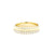 4.4mm Bandolier Double Band Rings Princess Bride Diamonds 