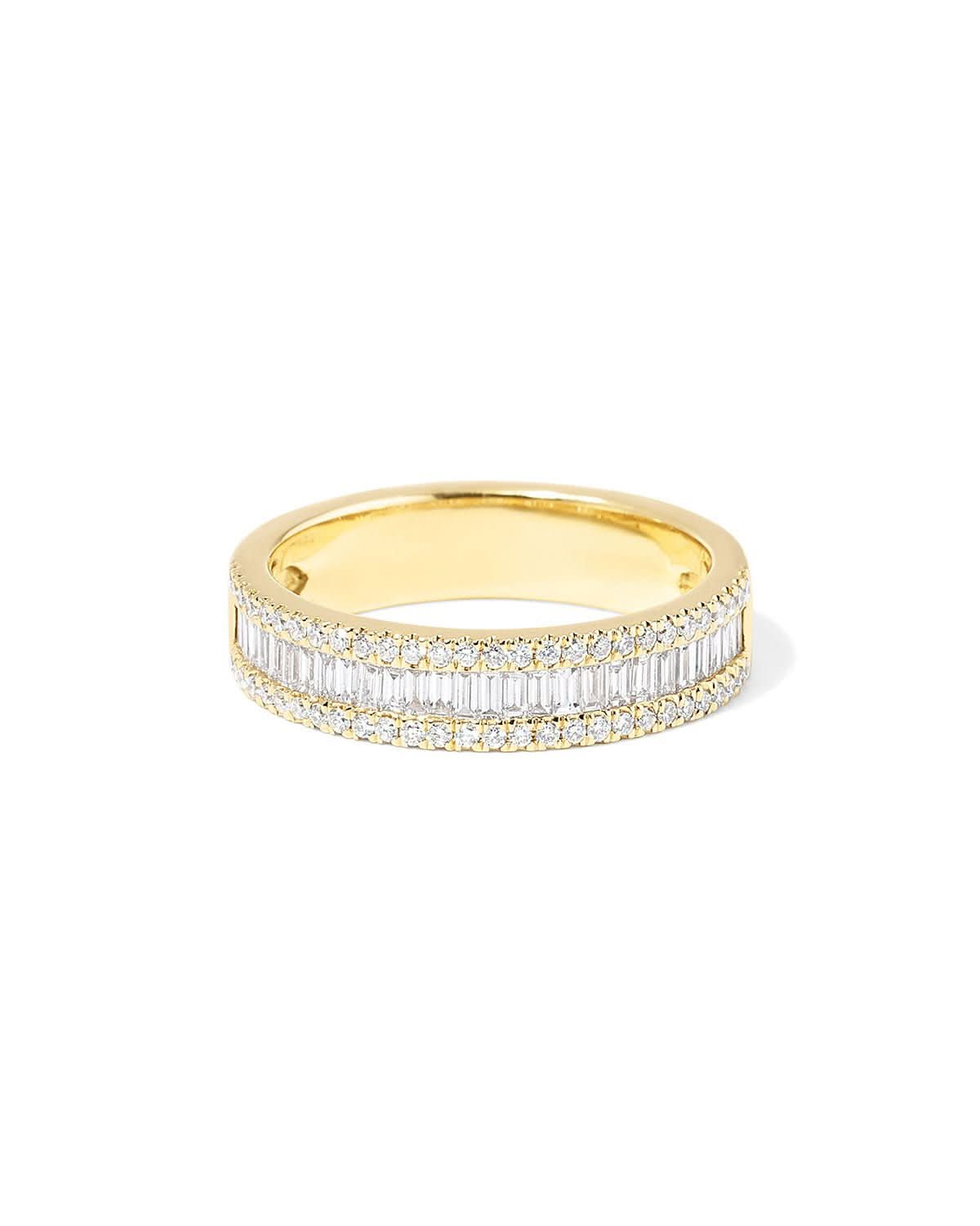 4.6mm Petite Baguette Diamond Ring - PBD Rings