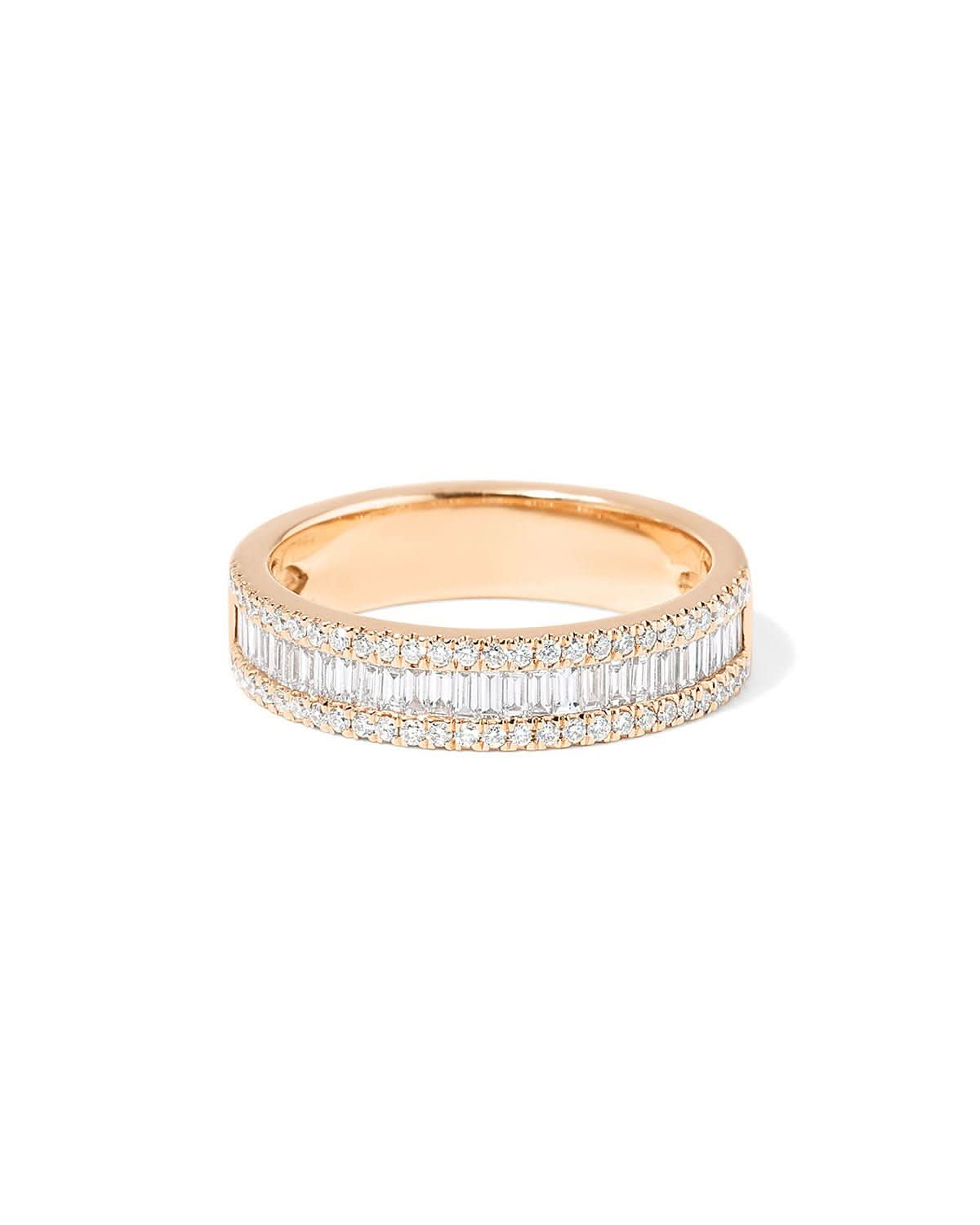 4.6mm Petite Baguette Diamond Ring - PBD Rings