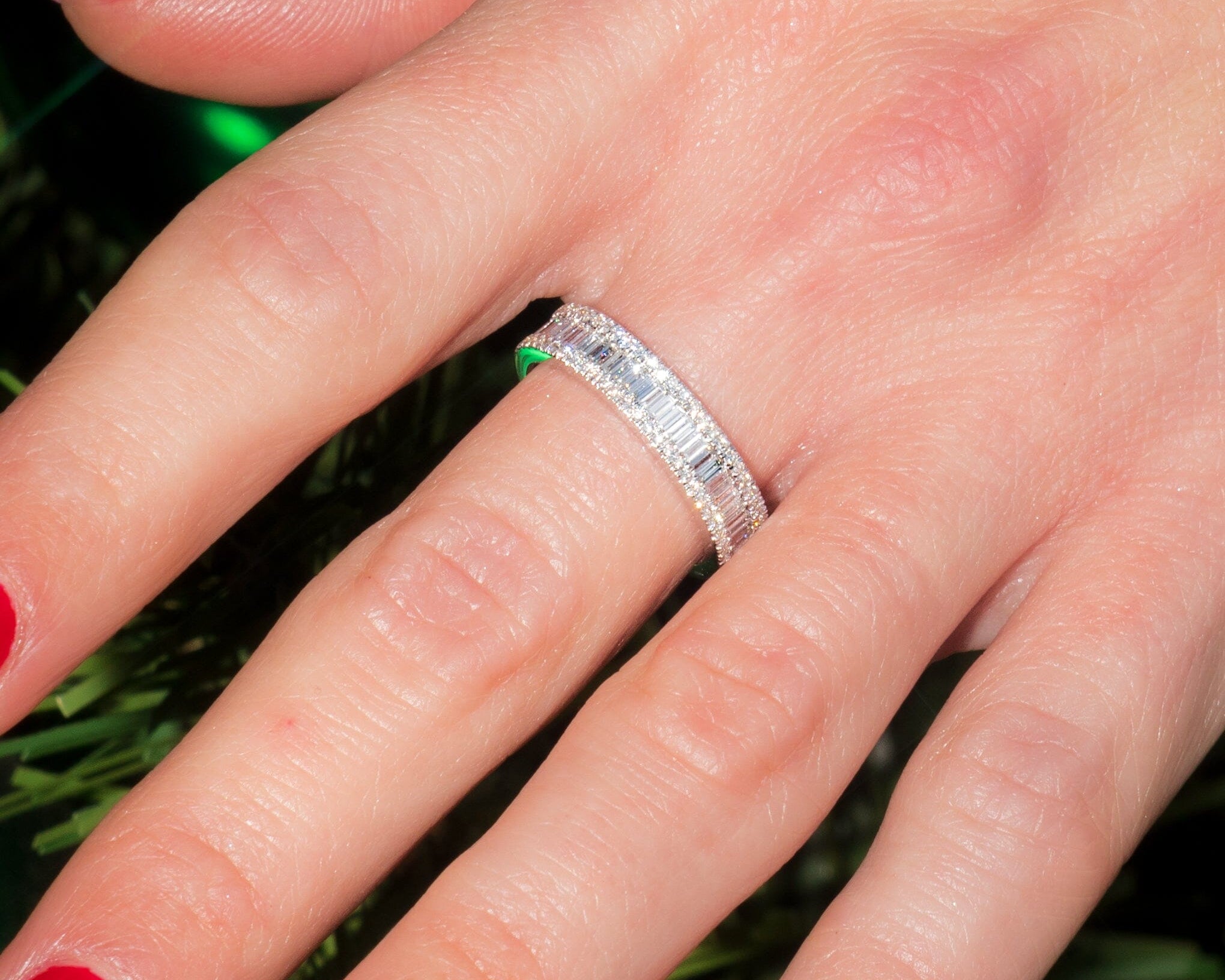 4.6mm Petite Baguette Ring Rings Princess Bride Diamonds 