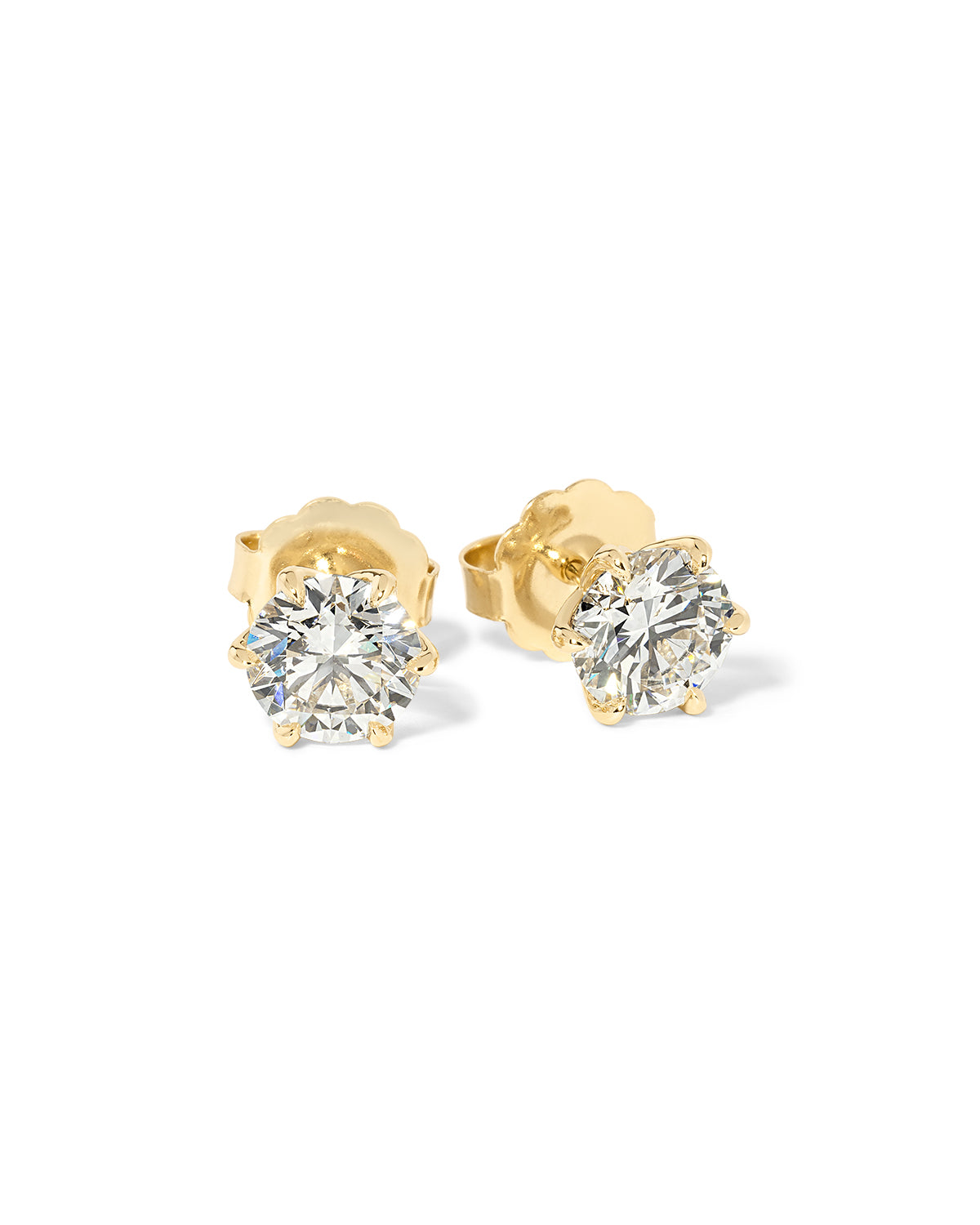 4.18ct D-VS1 Caraline Round Lab Diamond Studs