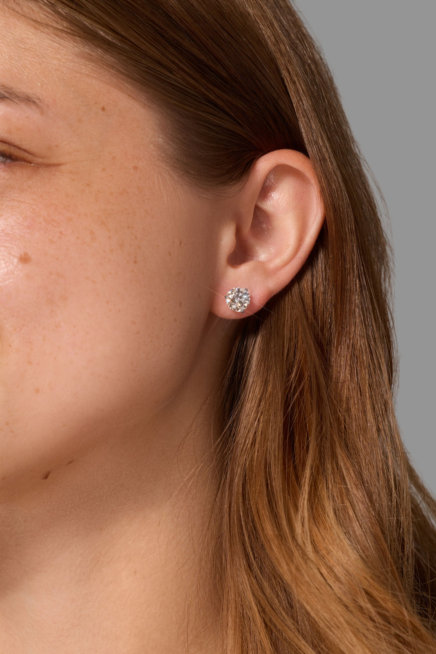 3.18ct Core Round Lab Diamond Martini Studs