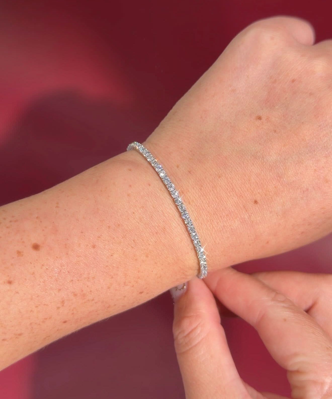 4ct Tennis Bracelet White Gold - PBD Bracelets