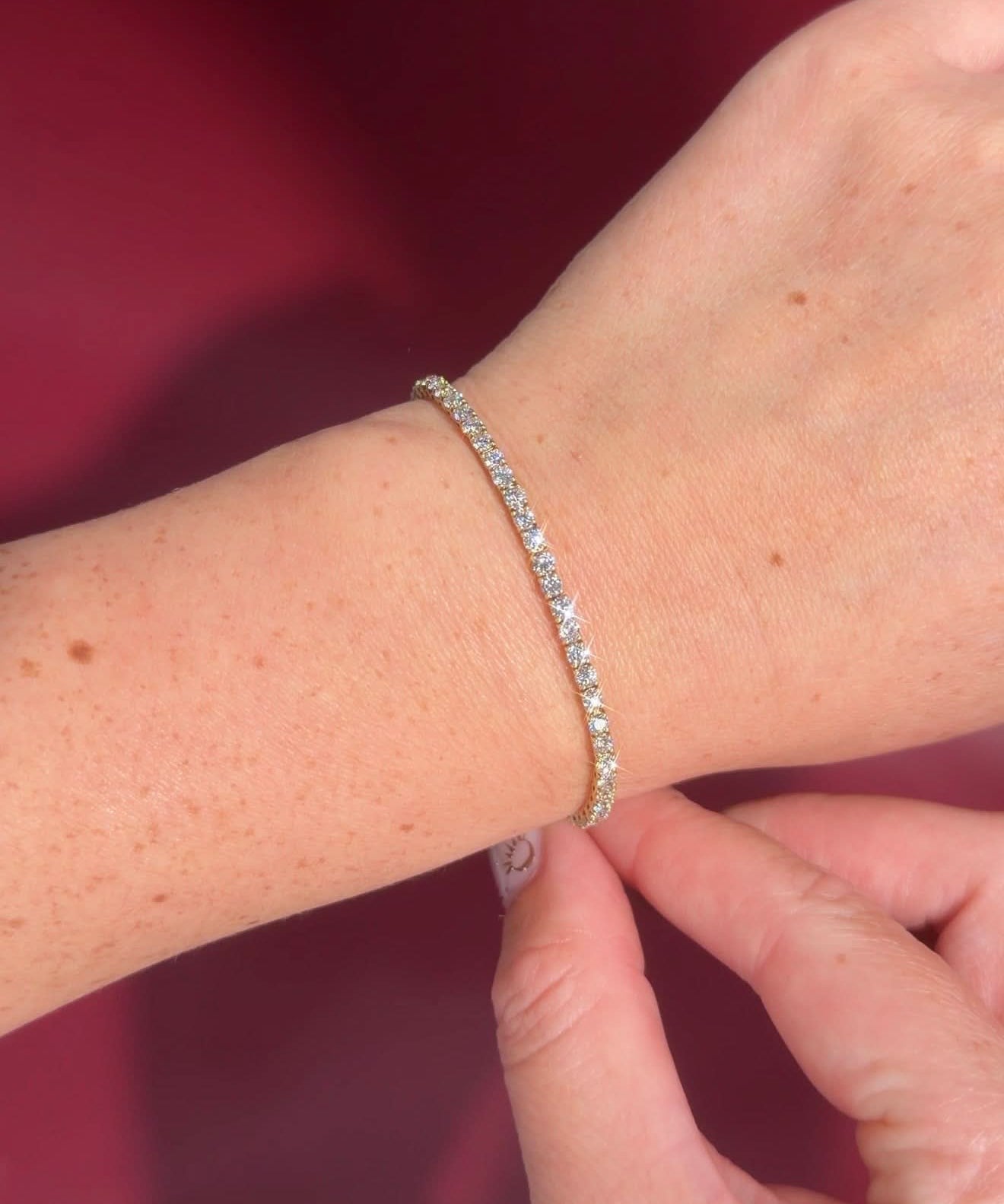 4ct Tennis Bracelet Yellow Gold - PBD Bracelets
