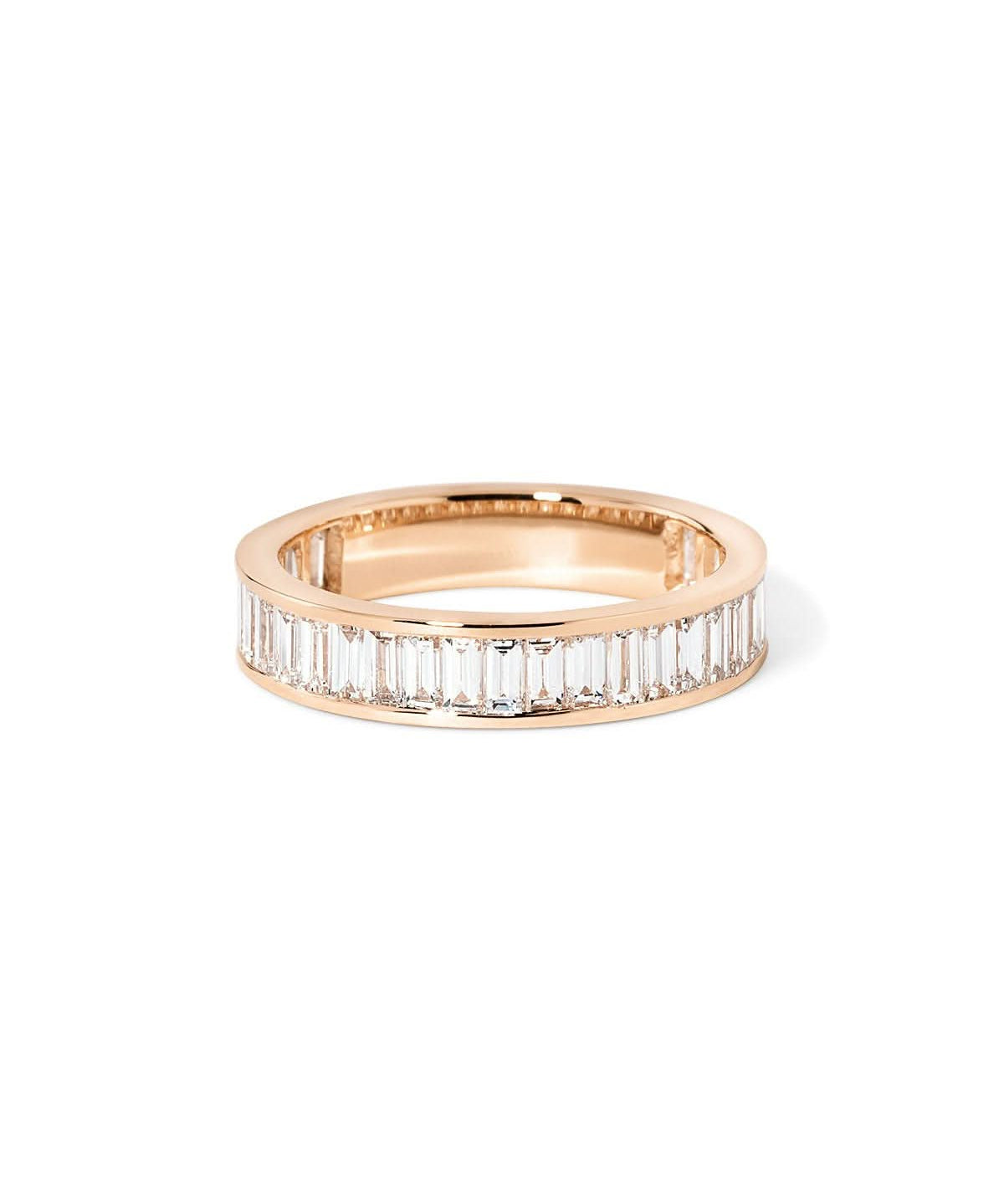 4mm Baguette Lab Diamond Channel Band - PBD Rings