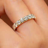 4mm Core Pavé Lab Diamond Ring Rings Princess Bride Diamonds 