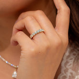 4mm Core Pavé Lab Diamond Ring Rings Princess Bride Diamonds 