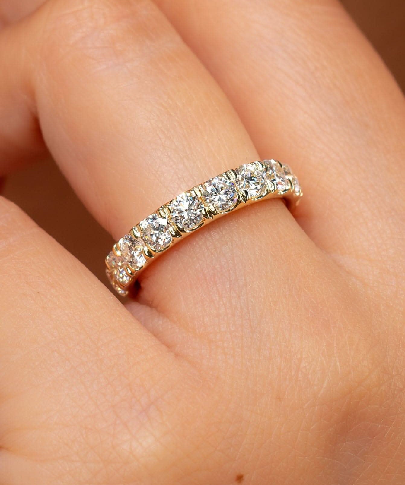4mm Core Pavé Lab Diamond Ring - PBD Rings