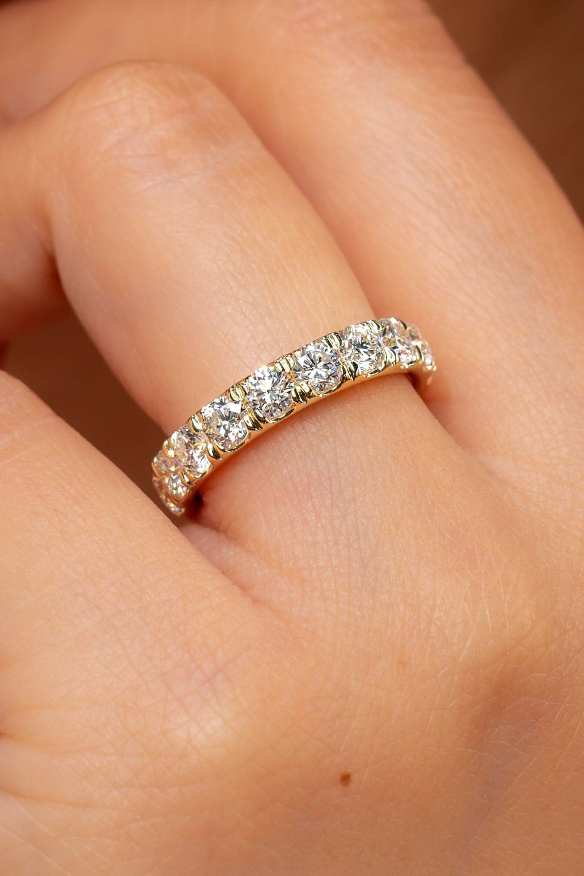 4mm Core Pavé Lab Diamond Ring - PBD Rings