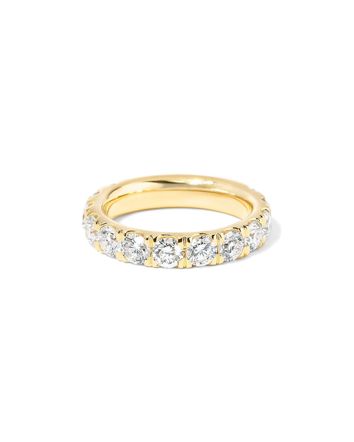 4mm Core Pavé Lab Diamond Ring - PBD Rings
