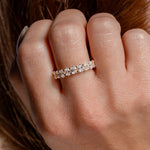 4mm Oval Lab Diamond Band Rings Princess Bride Diamonds 