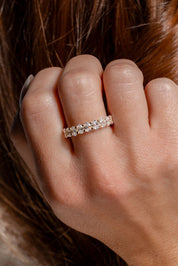 4mm Oval Lab Diamond Band Rings Princess Bride Diamonds 
