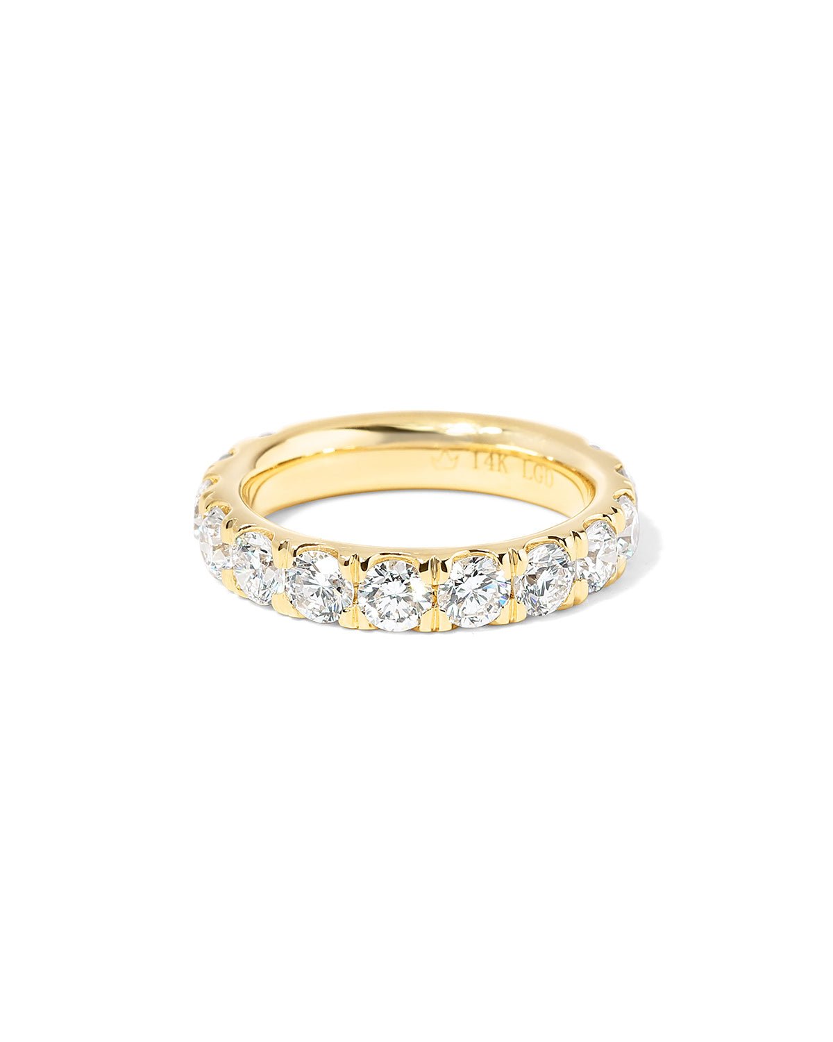 4mm Core Pavé Lab Diamond Ring