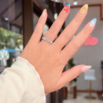 5 Stone Double Floating Diamond Ring Rings Princess Bride Diamonds 