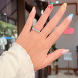 5 Stone Double Floating Diamond Ring Rings Princess Bride Diamonds 