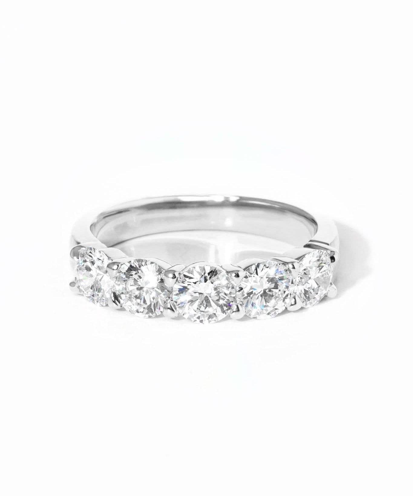5 Stone Double Floating Diamond Ring - PBD Rings