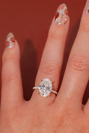 5.00ct D - VS1 Oval Lab Diamond Samantha - PBD Engagement Rings