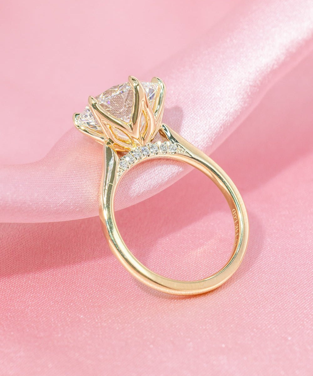 5.00ct F - VS1 Round Lab Diamond Hana - PBD Engagement Rings