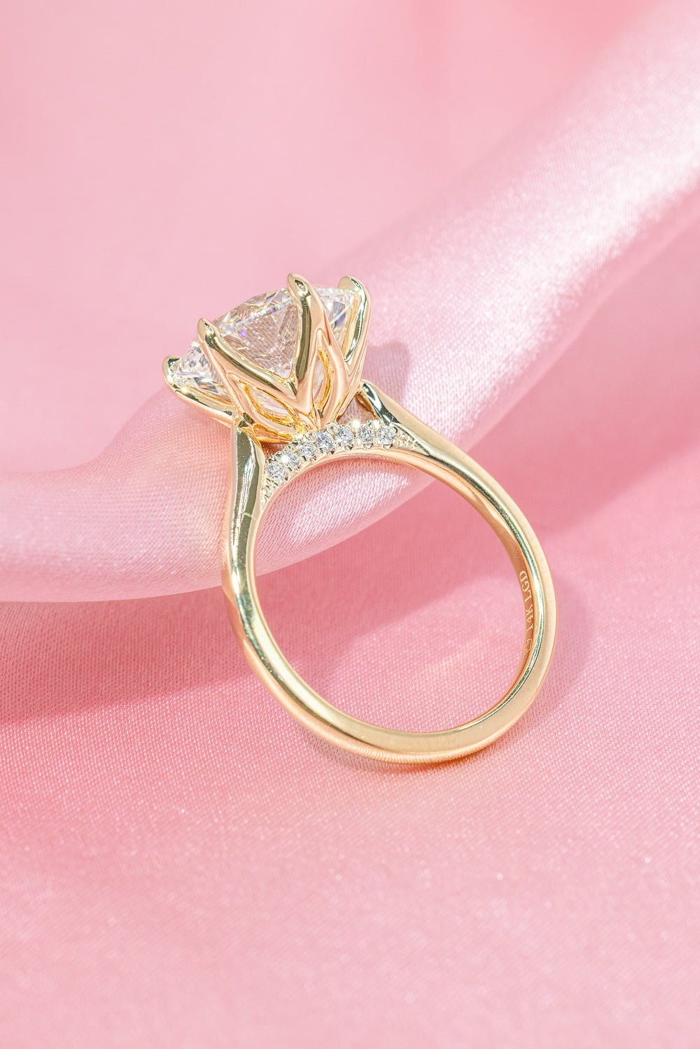 5.00ct F - VS1 Round Lab Diamond Hana - PBD Engagement Rings