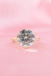 5.00ct F - VS1 Round Lab Diamond Hana - PBD Engagement Rings