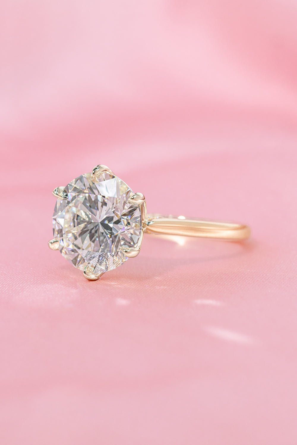 5.00ct F - VS1 Round Lab Diamond Hana - PBD Engagement Rings