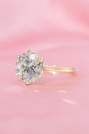 5.00ct F - VS1 Round Lab Diamond Hana - PBD Engagement Rings