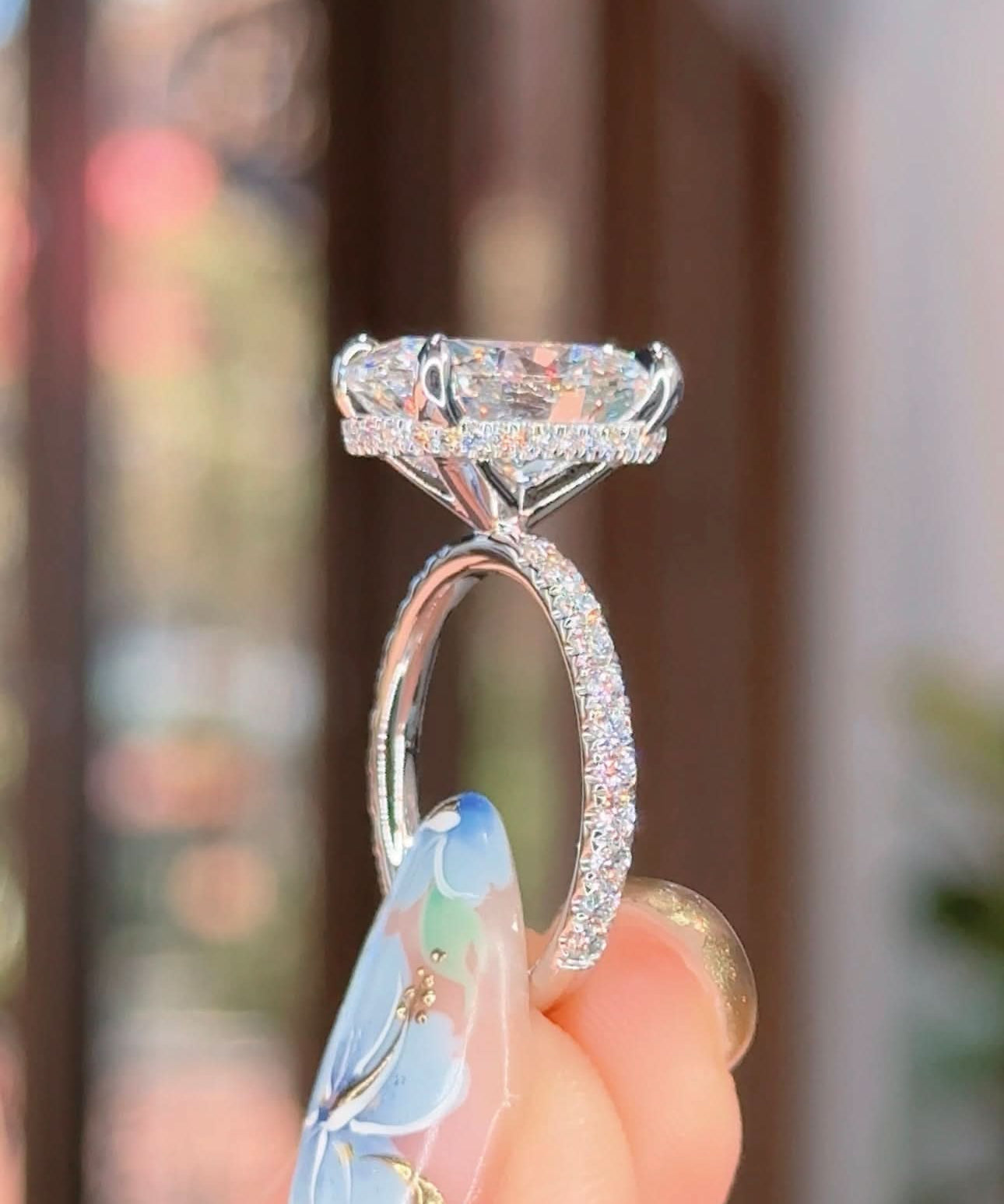 5.01ct D - VS1 Oval Lab Diamond Stephanie - PBD Engagement Rings