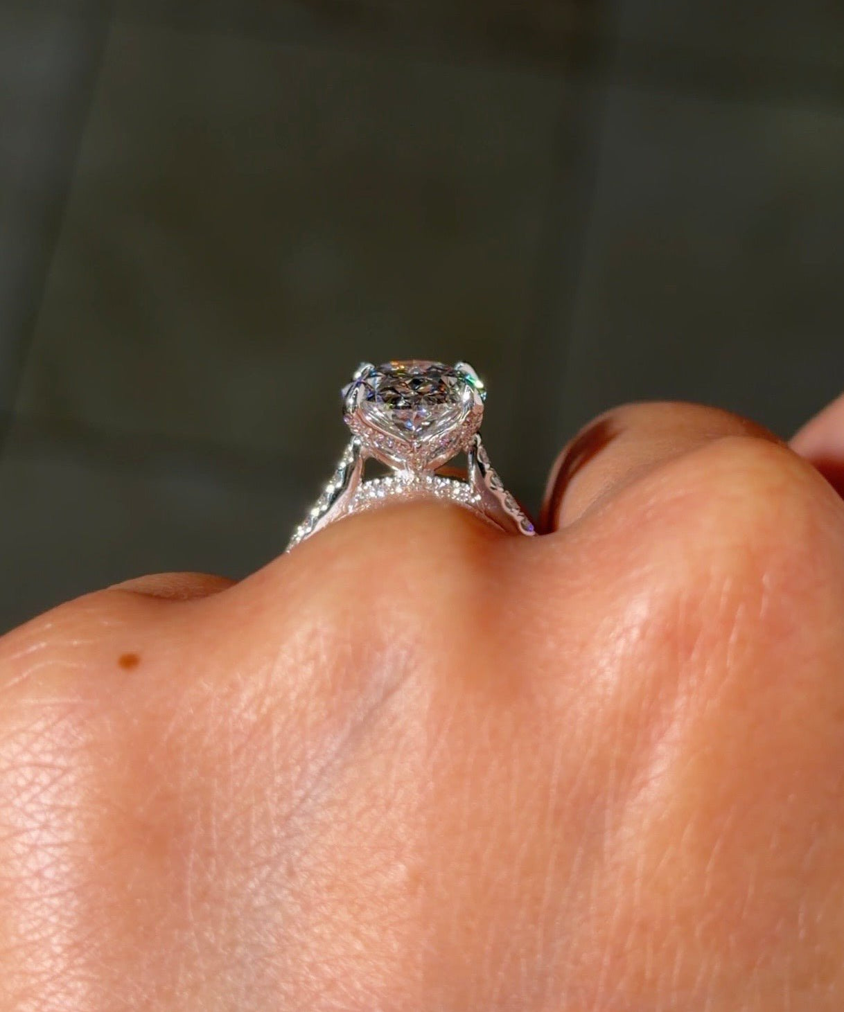 5.01ct E - VS1 Oval Lab Diamond Isabela - PBD Engagement Rings