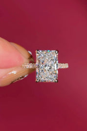 5.01ct E - VS1 Radiant Lab Diamond Alice - PBD Engagement Rings