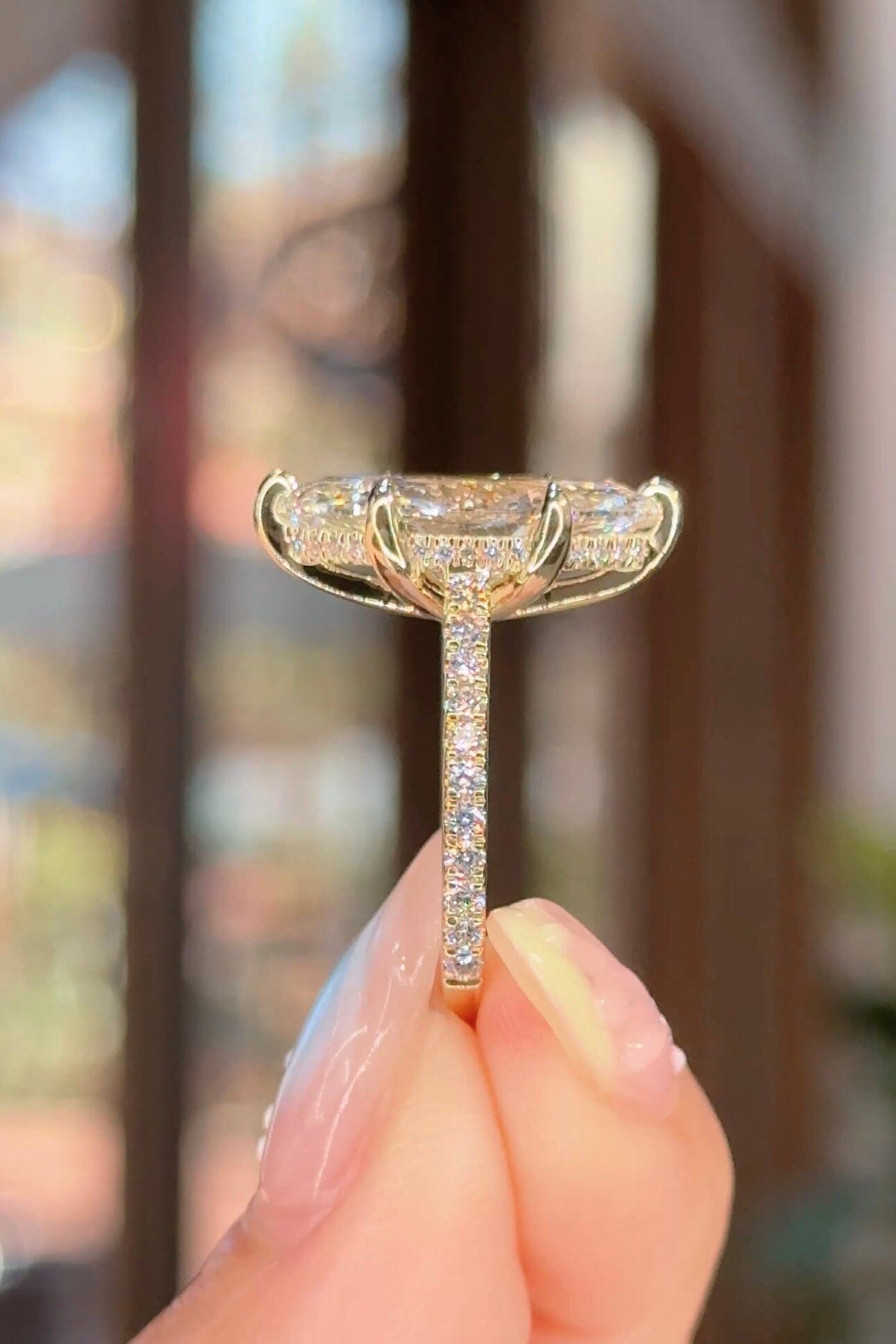 5.02ct E-VVS2 Marquise Lab Diamond Alice Engagement Rings Princess Bride Diamonds 