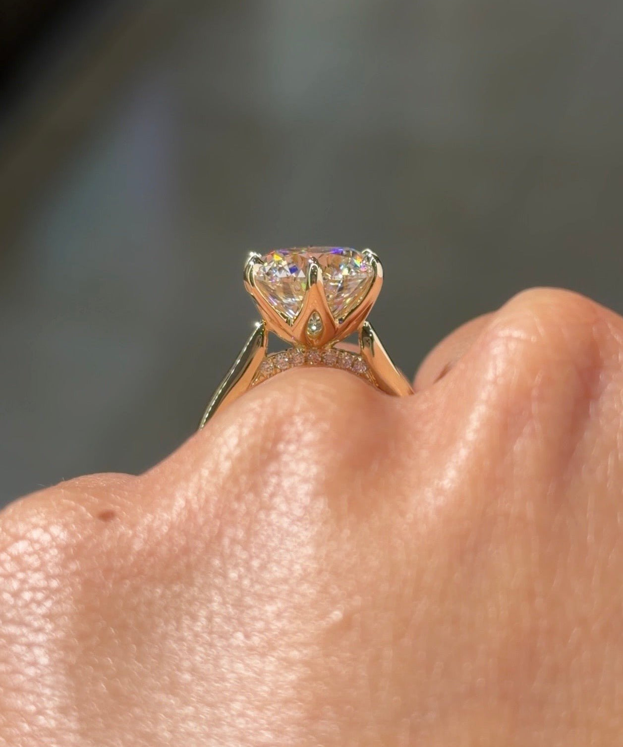 5.03ct E-VS1 Round Lab Diamond Hana - PBD Engagement Rings