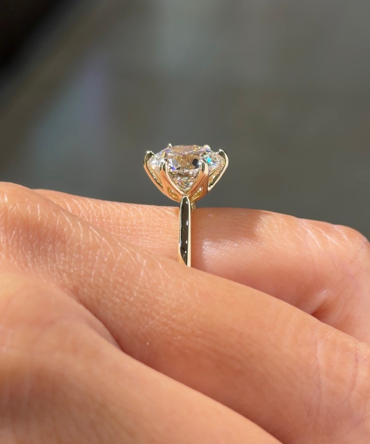 5.03ct E-VS1 Round Lab Diamond Hana - PBD Engagement Rings