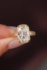 5.04ct E-VVS2 Old Mine Cushion Lab Diamond Evelyn