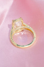 5.04ct E - VVS2 Old Mine Cushion Lab Diamond Evelyn - PBD Engagement Rings