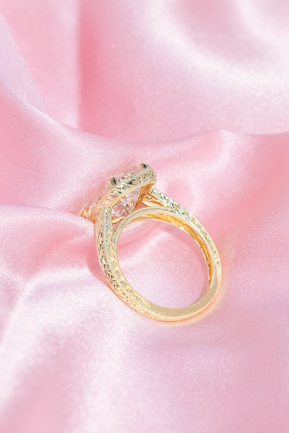 5.04ct E - VVS2 Old Mine Cushion Lab Diamond Evelyn - PBD Engagement Rings