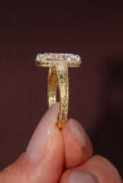 5.04ct E - VVS2 Old Mine Cushion Lab Diamond Evelyn - PBD Engagement Rings