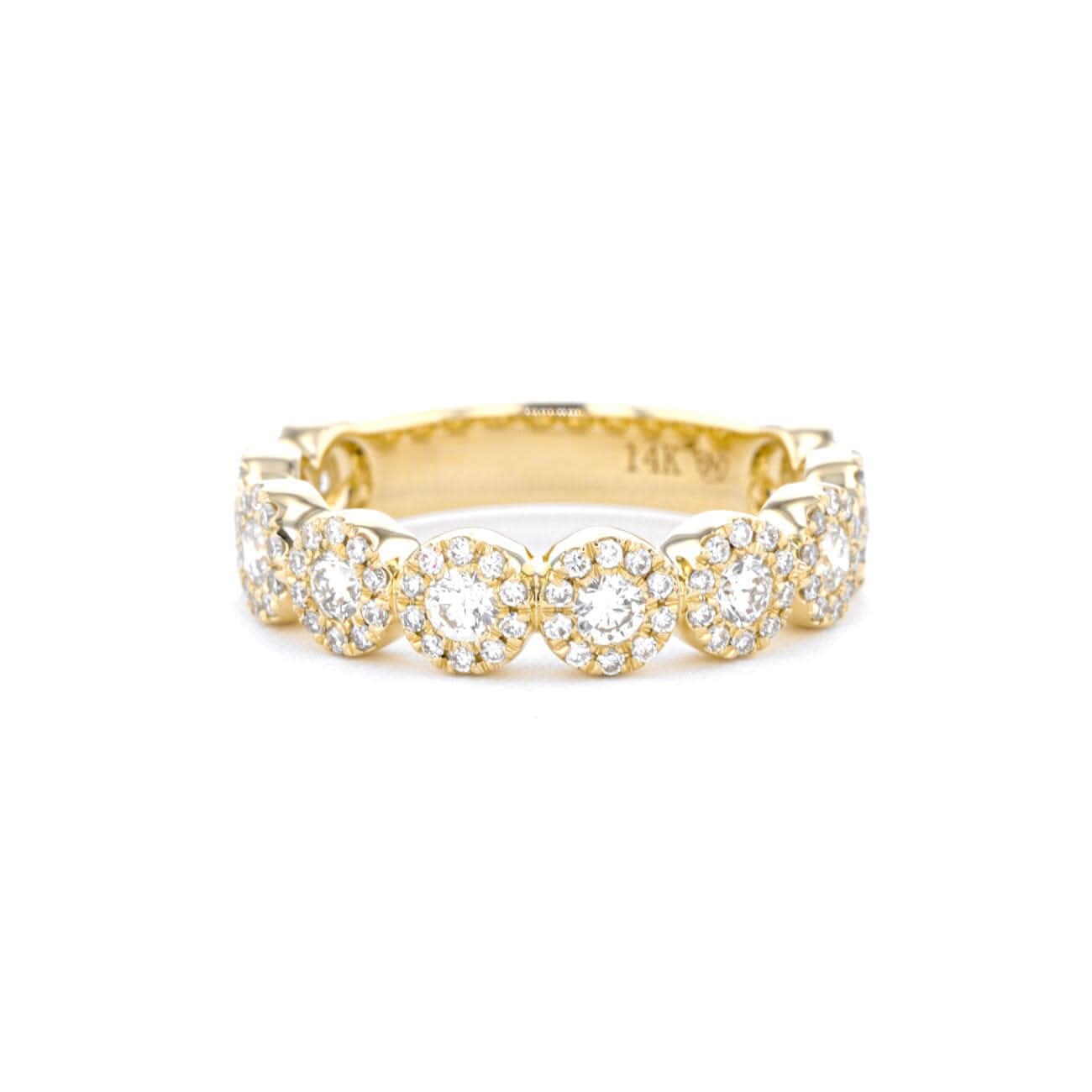 5.0mm Alexis 5 - Stone Halo Diamond Ring - PBD Rings