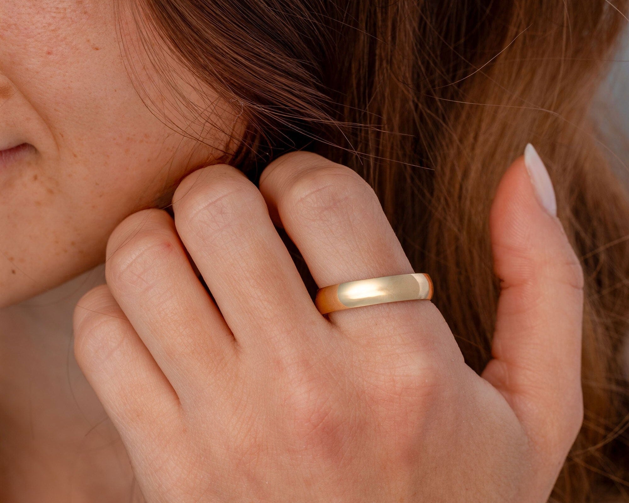 5.0mm Domed Lightweight Comfort Fit Band Rings Princess Bride Diamonds 