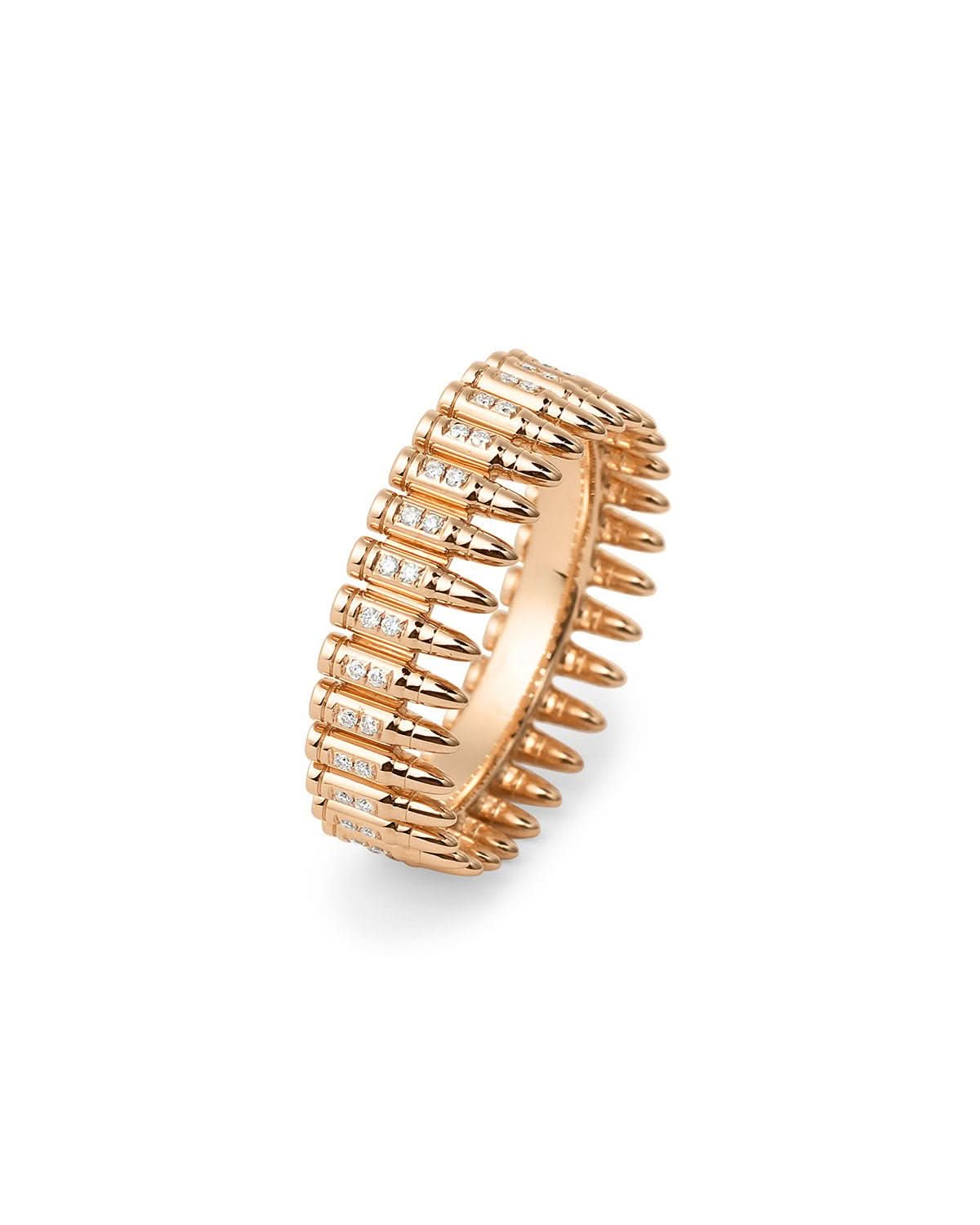 5.56 NATO Diamond Bullet Ring - PBD Rings