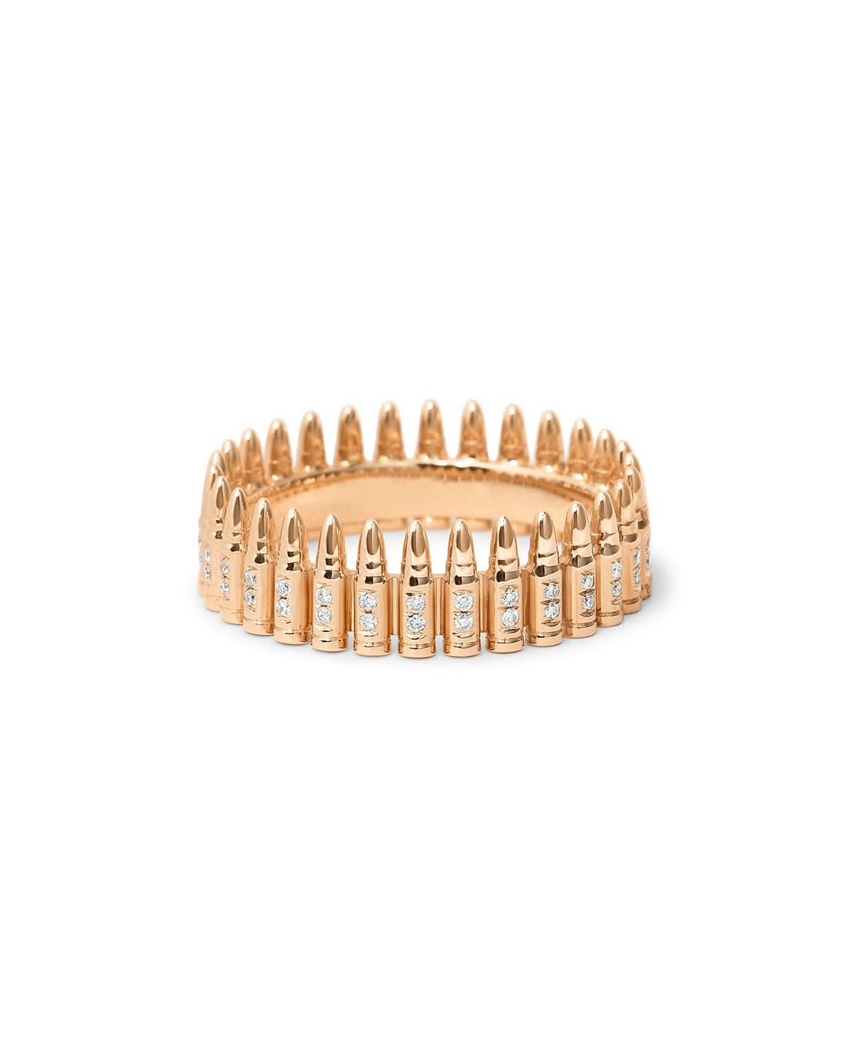 5.56 NATO Diamond Bullet Ring - PBD Rings